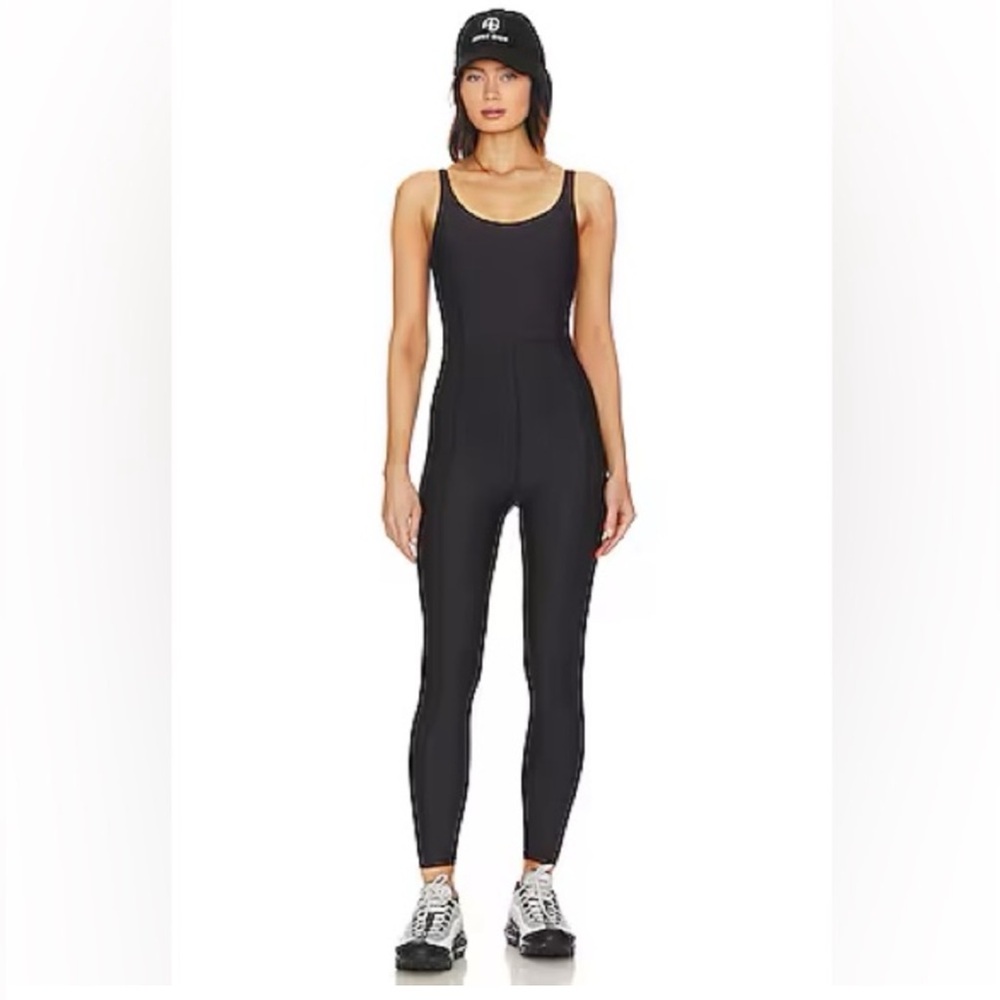 House of Harlow 1960 All Day Contour Sleeveless Black Fitted Jumpsuit